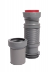 Pipe souple pour b�ti-support - Diam�tre 100 / 110 mm - Longueur 320 � 670 mm - Ceta 214-MULTIBATI