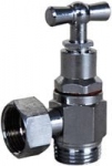 Robinet arr�t - Pour WC - Equerre - Diam�tre 12 x 17 - Laiton chrom� - Altech 4071050