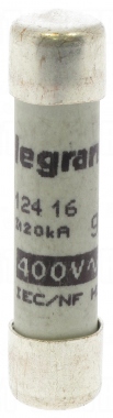 Fusible cartouche cylindrique - 8 x 32 - 16 Amp�res � voyant