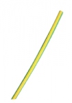 Gaine thermor�tractable verte et jaune de 3 � 1 mm