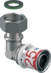 Coude � sertir - Ecrou libre - S-Press PLUS - 25 mm vers 3/4 - Uponor 1070614