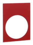 Etiquette - 30 x 40 - Rouge / Noir - Sans marquage - Schneider electric ZB2BY2101