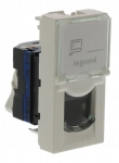 Prise RJ 45 cat. 6 FTP blanche 1M Legrand Mosaic