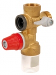 Groupe de s�curit� - Pour chauffe eau - Diam 20 x 27 mm - NF - Corps Laiton - Thermador GSL