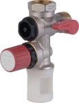 Groupe de s�curit� - Pour chauffe eau - Vertical en laiton D20x27