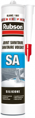 Mastic silicone - Spcial sanitaire - Rubson SA - Blanc - Cartouche de 310ml  - Rubson 165170