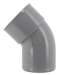 Coude PVC - M�le / Femelle - 45� - Diam�tre 80 mm - Nicoll UCR4