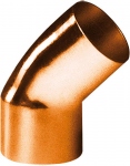 Coude cuivre - Petit rayon - 45 degrs - Mle / Femelle - Diamtre 14 - Sachet de 10 - Altech 5040-14(10)