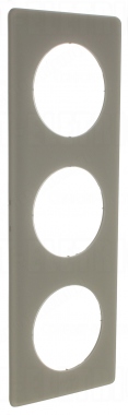 Plaque Legrand C�liane 3 postes Gr�s
