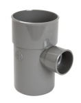 Culotte PVC - M�le / Femelle - 87�30 simple - Diam�tre 100/50 mm - Nicoll UBT68