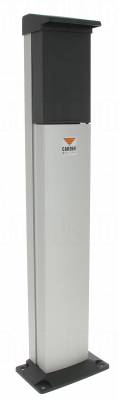 Colonette en aluminium H0,5m pour s�rie CARDIN CDR et SEL