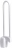Barre - D'appui relevable - Longueur 60cm - Epoxy - Blanc - Blocage horizontal et vertical - Pellet 048860