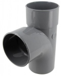 Culotte PVC - M�le / Femelle - 87�30 - Diam�tre 100 mm - Nicoll UBT18