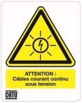 Planche de 12 �tiquettes - Pour installation photovolta�que - CATU AT-7011