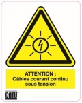 Planche de 12 tiquettes - Pour installation photovoltaque - CATU AT-7011