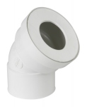 Pipe coud�e pour WC - Courte - Diam�tre 100 mm - Femelle - Nicoll CW433F