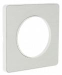 Plaque Schneider Electric Odace Touch - 1 poste - Aluminium Bross  - Liser Blanc