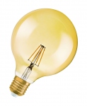 Ampoule  LED - Osram LEDFIL GLOBE VINTAGE 1906 - E27 - 7W - 2400K - Verre Ambre - Osram 809406