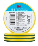 Ruban adh�sif - 3M TEMFLEX 165 - 19 mm x 20 m�tres - Vert jaune - 3M 80475N