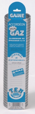 Gaine accord�on - Gaz - Longueur 1.50 m�tre - Diam�tre 139/146 mm - Ten 015139