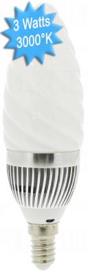 Ampoule � LED - Vision-EL - E14 - 3W - 3000K - Flamme - 230 Volts