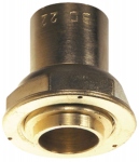 Raccord gaz - Droit - 2 pi�ces � joint plat - Compteur � oreille - BD2309CU - �crou 6/20 - A braser - 22 DN