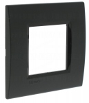 Plaque 2 modules Bticino Living Light Anthracite Carr�