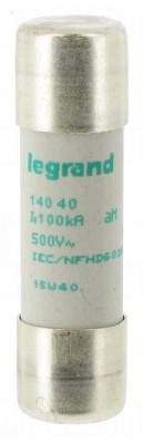 Fusible cartouche cylindrique - 14 x 51 - 40 Amp�res - Type aM HPC - Sans Percuteur
