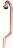 Crosse de sortie de compteur B - D2236 - Ecrou 6/20 - Pour tube cuivre 22 DN - Banides et Debeaurain 0223622