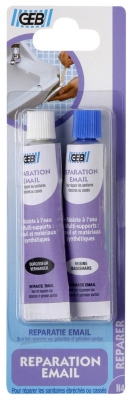 P�te de r�paration pour �clats d'�mail importants - 2 tubes 20 g - Sous blister - Geb