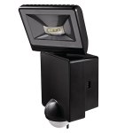 Projecteur � LED 8 Watts noir avec d�tecteur de mouvement