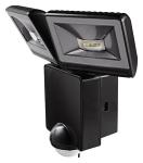 Projecteur � LED 2 x 8 Watts noir avec d�tecteur de mouvement