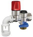 Groupe de s�curit� - Pour chauffe eau - Diam 20 x 27 mm - Inox - Coud� - Watts Industries 2252571