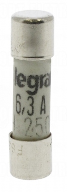 Fusible cartouche cylindrique - 5 x 20 - 6.3 Amp�res