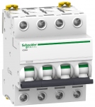Disjoncteur Schneider IC60H - 4 P�les - 50 Amp�res - Courbe C - Schneider electric A9F87450