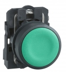 Bouton Poussoir - Affleurant - 1 NO - Vert - Complet - Schneider electric XB5AA31