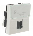 Prise RJ 45 cat. 5E UTP blanche 2M Legrand Mosaic