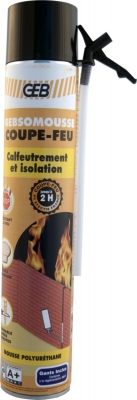 Mousse polyur�thane expansive - Coupe Feu - Geb GEBSOMOUSSE - Bombe de 700 ml