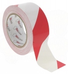 Ruban de signalisation rouge et blanc 33MX50MM