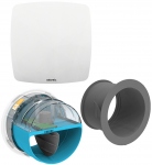 Bouche de ventilation - KIT cuisine E-TWIST&GO - Diam�tre 125 mm - Atlantic 526289
