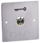 Bouton poussoir de sortie - R�sistant au vandalisme - En inox - Aiphone BP60
