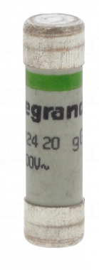Fusible cartouche cylindrique - 8.5 x 31.5 - 20 Amp�res � voyant