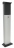Colonette en aluminium H0,5m pour s�rie CARDIN CDR et SEL