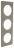 Plaque Legrand C�liane 3 postes Gr�s