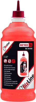 Gel lubrifiant pour le tirage de cbles et fils - BIZ RED - 1 litre - Bizline 760059