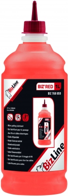 Gel lubrifiant pour le tirage de c�bles et fils - BIZ RED - 1 litre - Bizline 760059