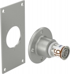 Travers�e de paroi S-Press PLUS - SA 16 mm vers 1/2 - Uponor 1070652