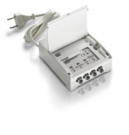 Amplificateur int�rieur fixe - 1 entr�e - 2 sorties - VHF+UHF - 15 Db - Fracarro AFI121T