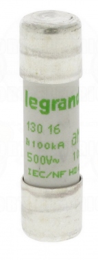 Fusible cartouche cylindrique - 10 x 38 mm - 16 Amp�res