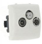 Prise TV-FM-SAT composable saillie